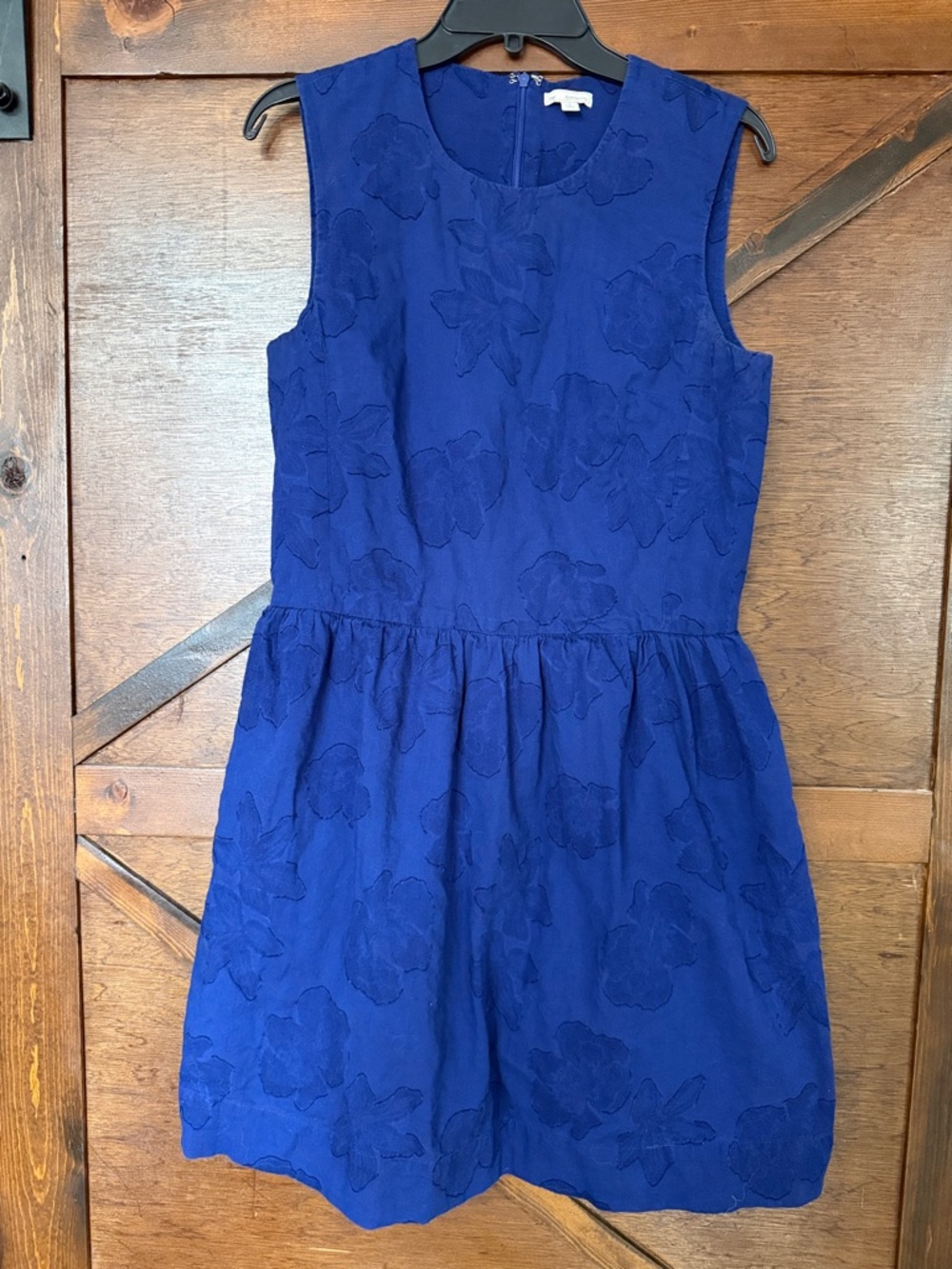 Tall GAP Royal Blue Sleeveless Embroidered Mini Dress
